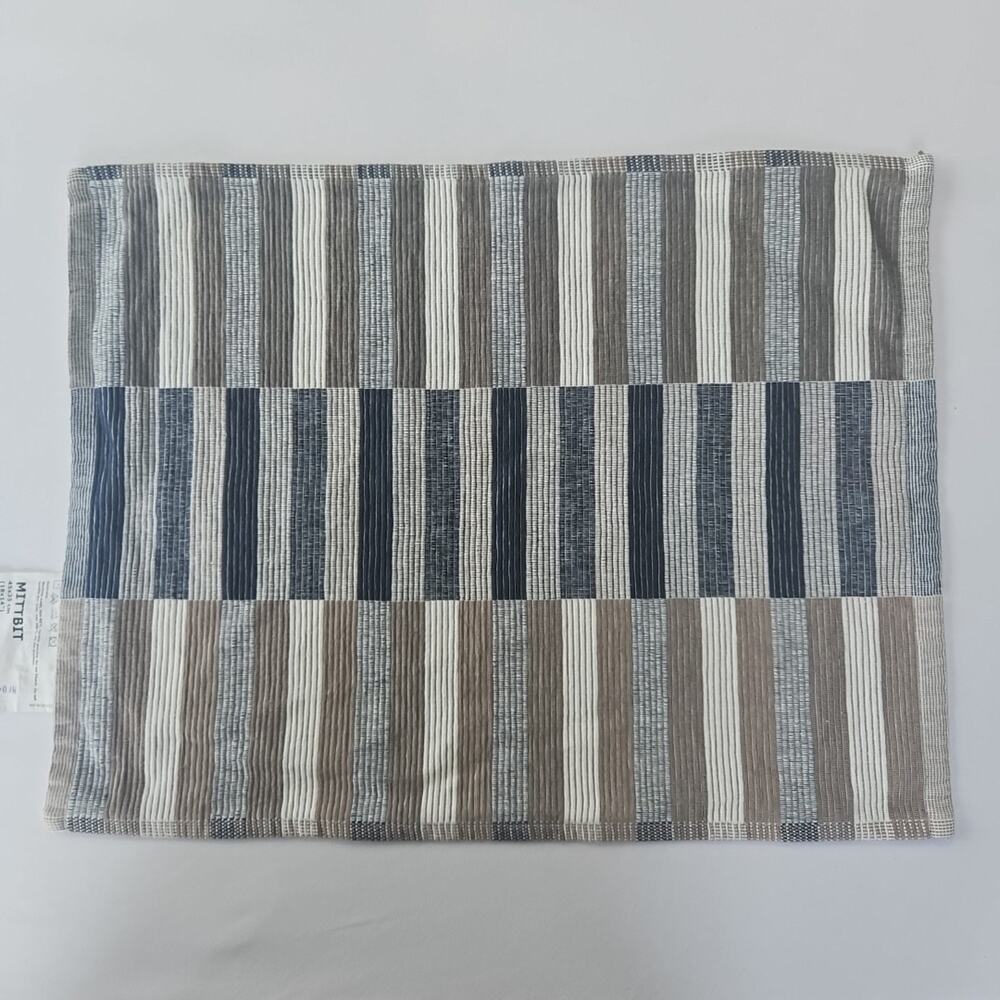 IKEA Mittbit Striped Geometric Natural Cotton 18 x 14‎ PLACEMAT